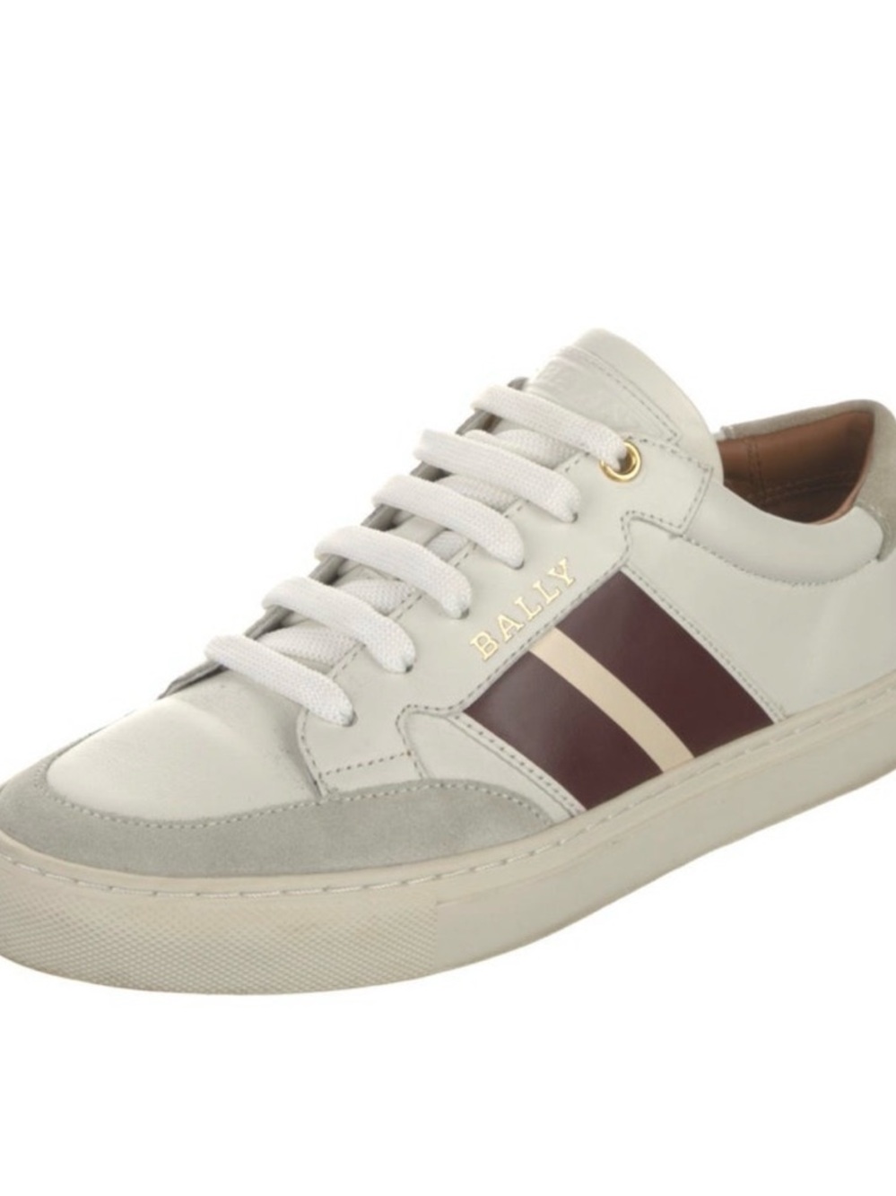 Bally Hely low-top sneakers with white and red leather